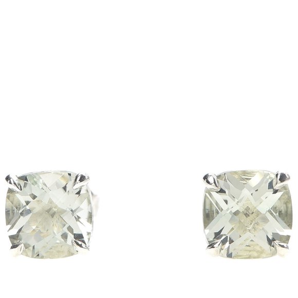 Tiffany & Co. Jewelry - Tiffany Earrings: Sterling Silver Green Quartz Gemstone Sparklers